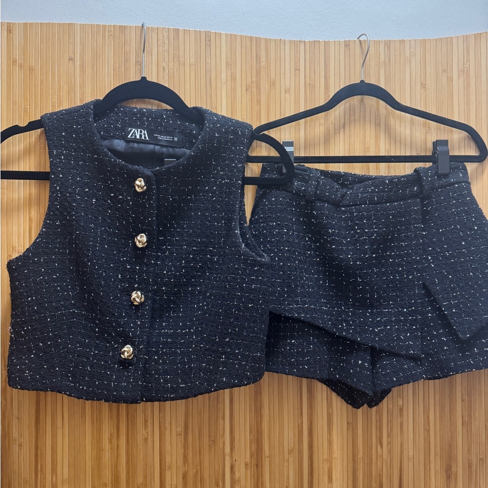 Zara Dark Tweed Set